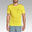 Camiseta running manga corta transpirable Hombre Dry amarillo