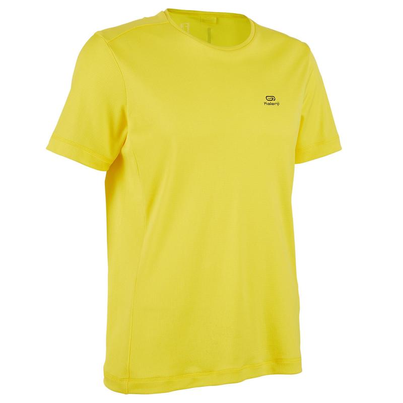 T-shirt running respirant homme - Dry jaune citron