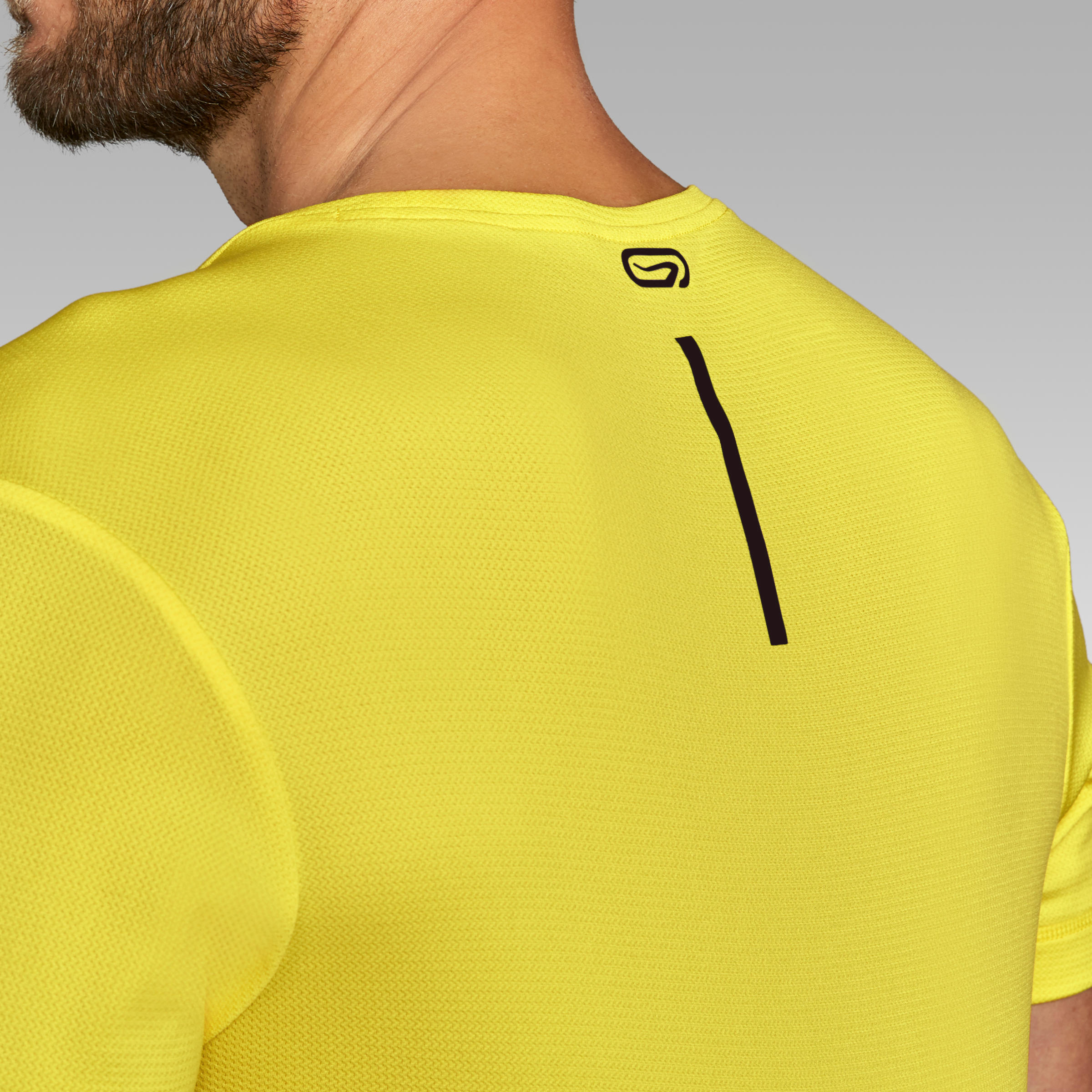 Dry Men's Breathable Running T-Shirt - Lemon Yellow 6/7