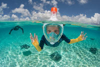 LUOOV Easybreath Masque de plongée intégral pour enfant avec technologie  anti-fuite en silicone médical durable Bleu XS : : Sports et Plein  air