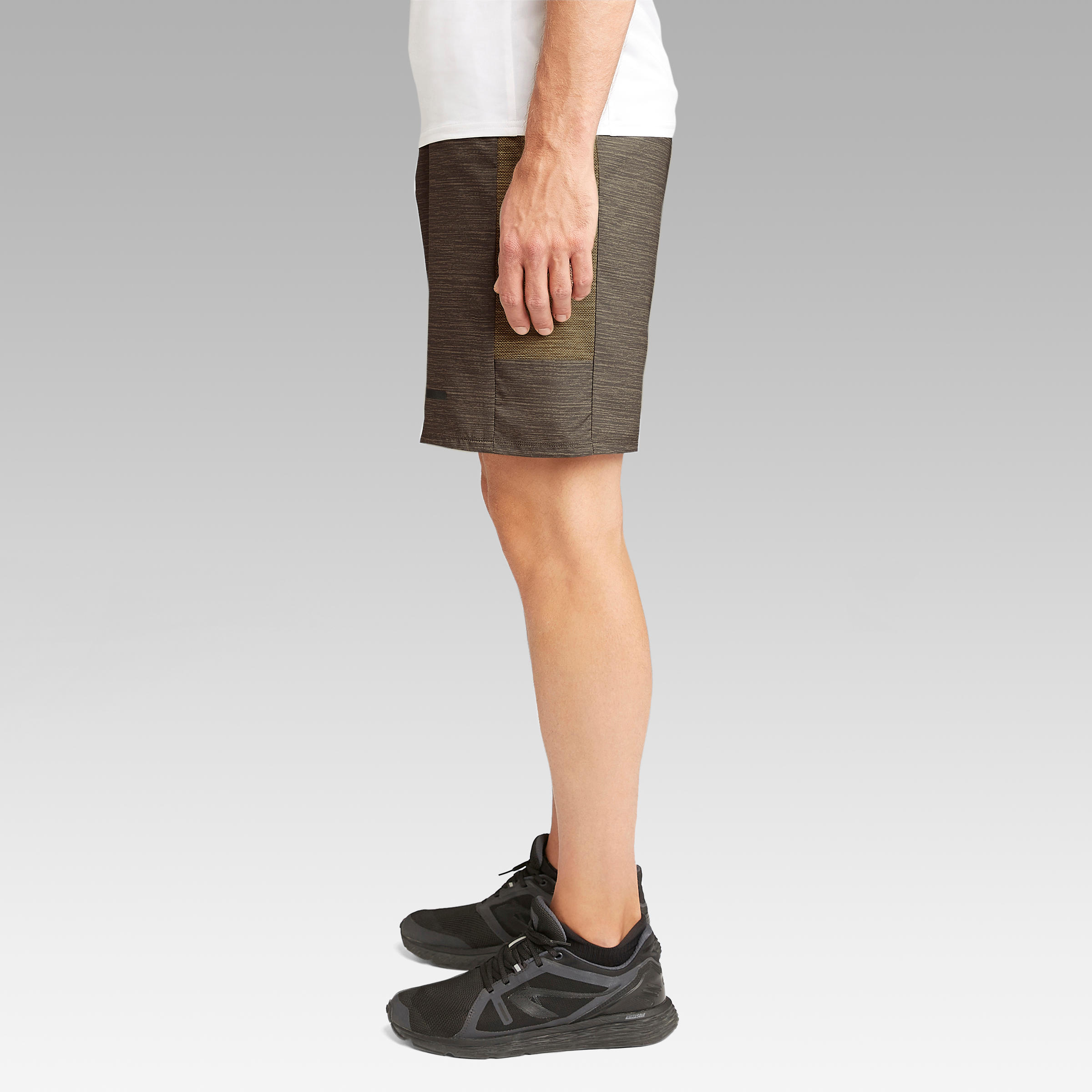 RUN DRY+ MEN'S RUNNING SHORTS - BROWN 3/13