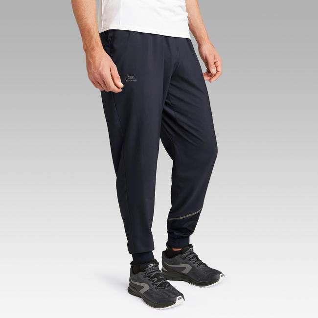 RUN DRY MEN'S RUNNING TROUSERS - PETROL BLUE