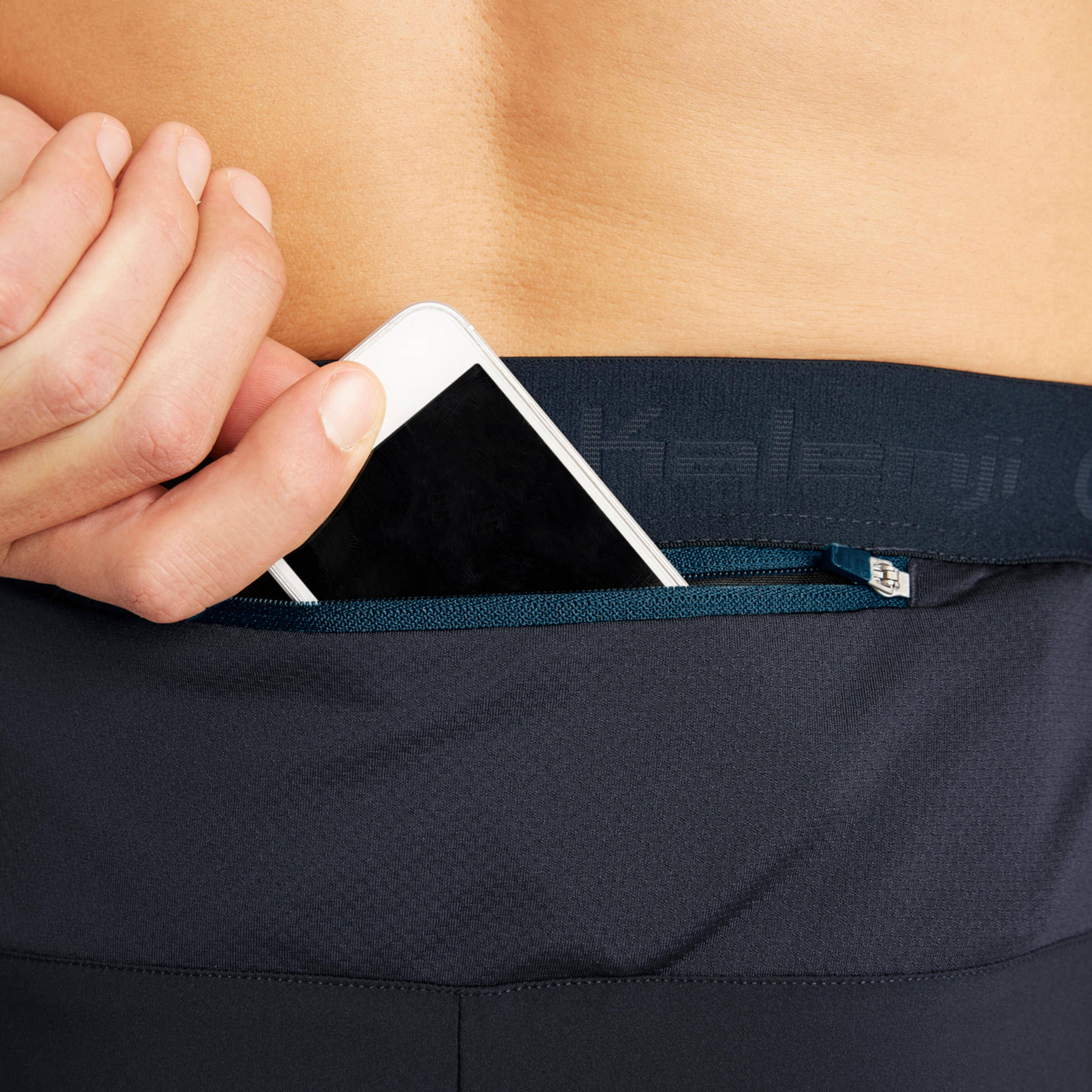 Men Running Trackpants, Quick Dry, Moisture Wicking with Zippered Pocket - Blue -  5