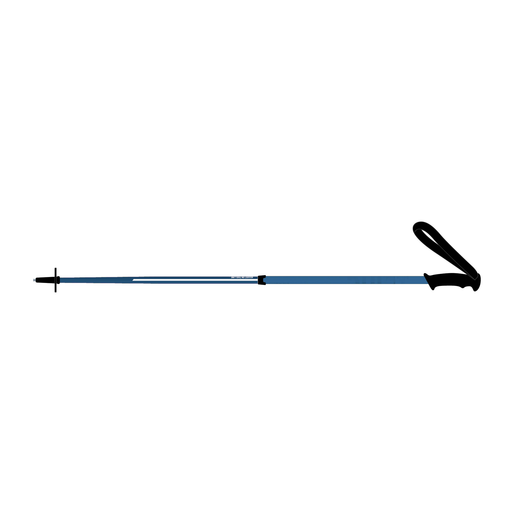 Bâtons de ski alpin enfant - Push Pin bleu 8/8