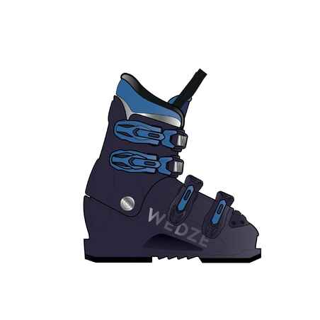 Bota de Esquí Niños Wedze SKI-P 500 Flex 50 Alpino Azul