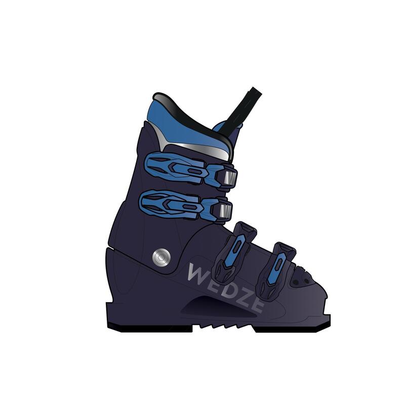 Skischuhe Kinder Piste - 500 blau