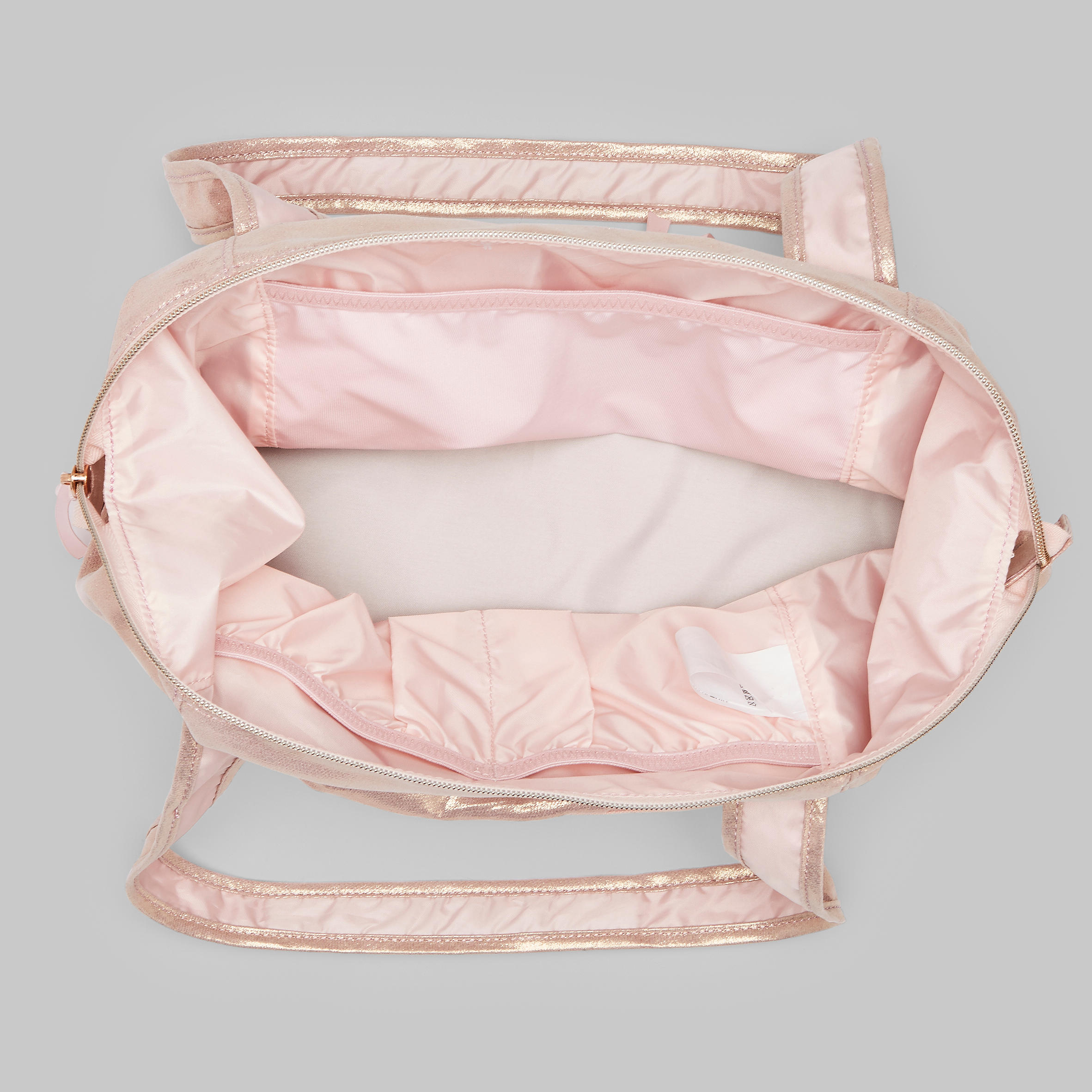 rose gold dance bag