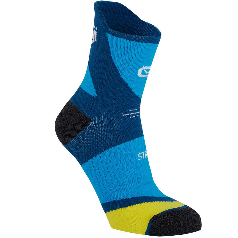 Běžecké ponožky Kiprun Strap Epaisse modré
