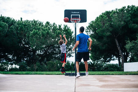 Баскетбольна стійка B100 від 2,20 до 3,05 м чорна