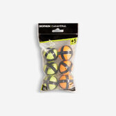 Мячики на липучках для набора 6 шт оранжево-желтые Canaveral