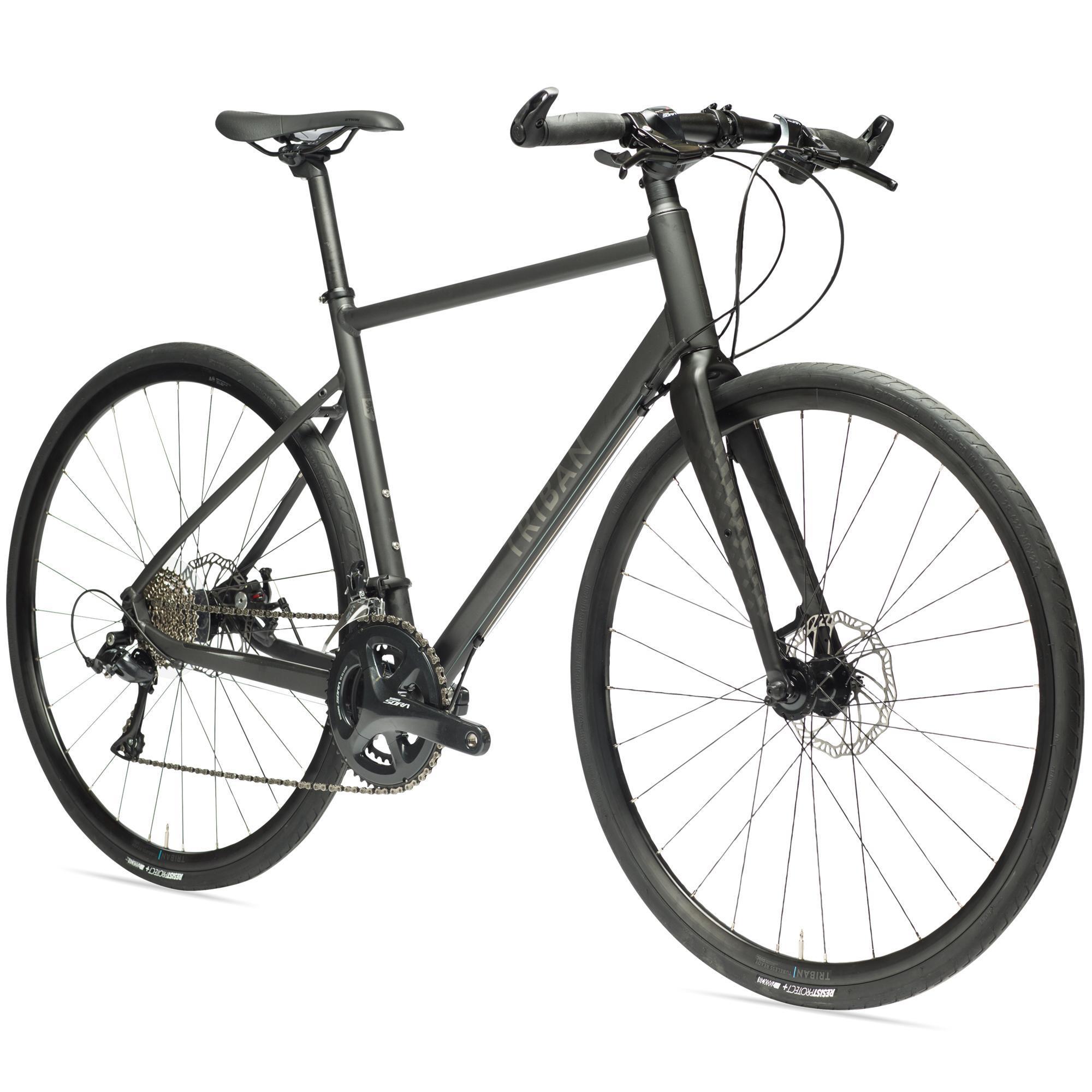 triban rc500 flat bar disc road bike