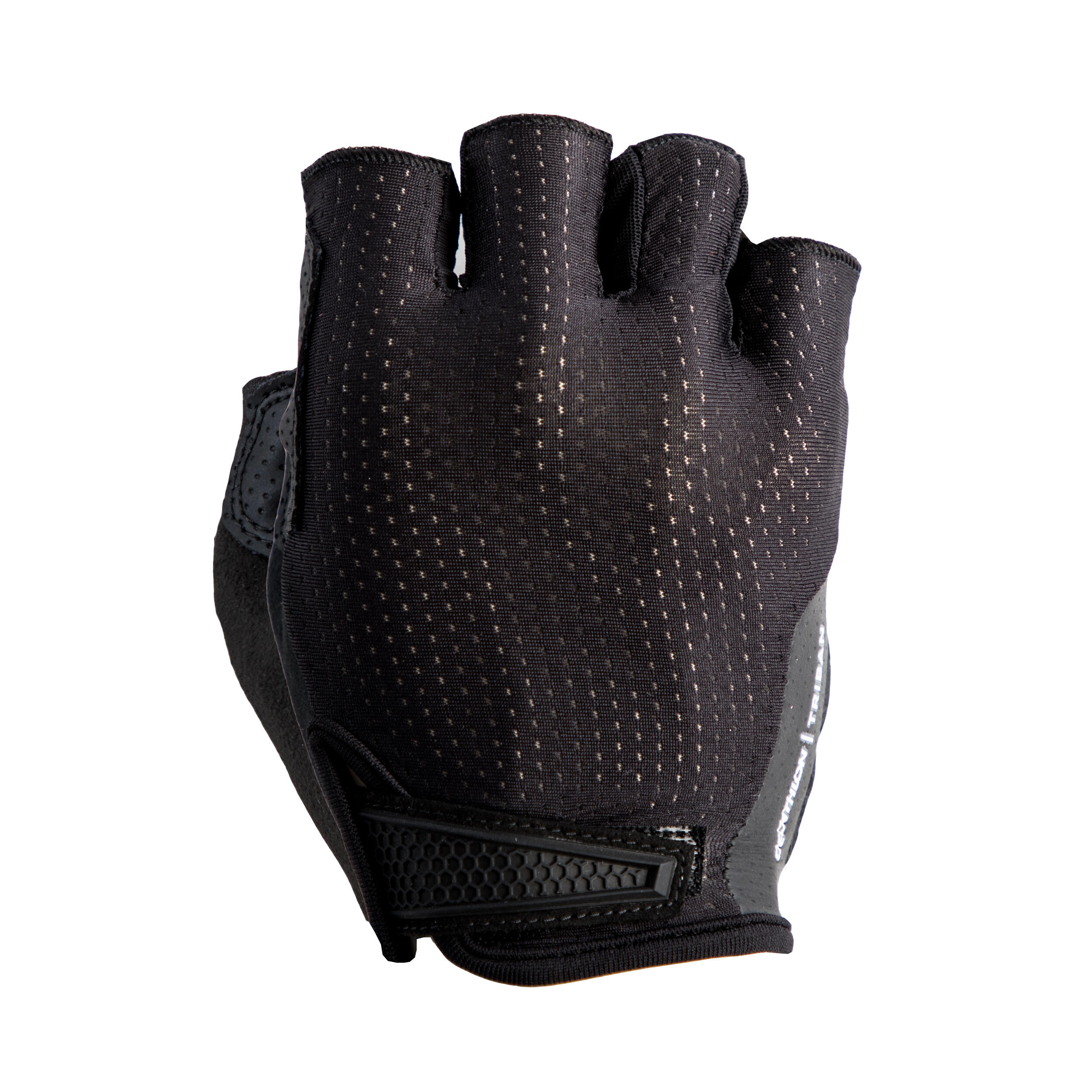 black cycling gloves