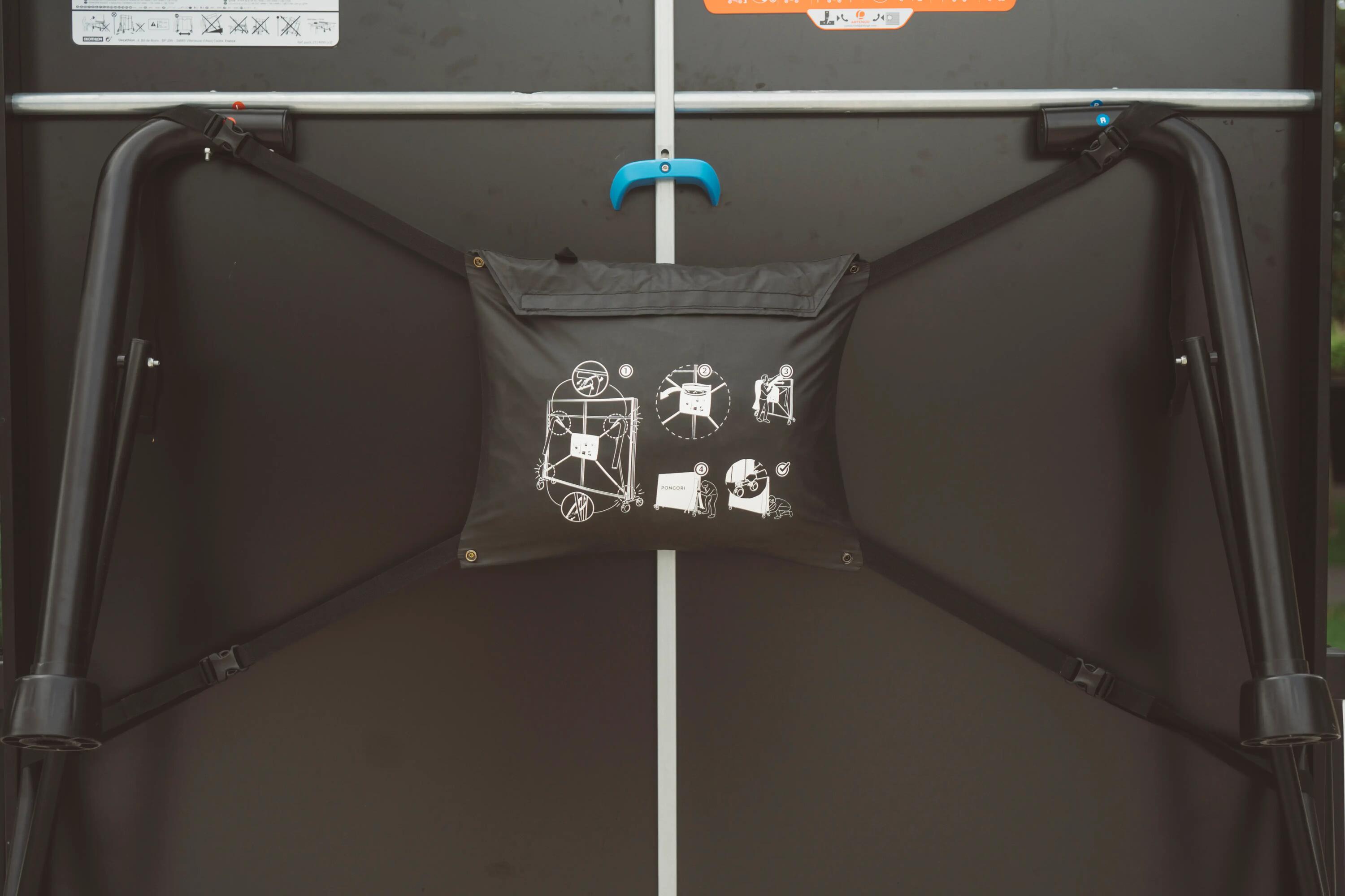 Reconditioned Outdoor Table Tennis Table PPT 930 - Black with Cover 11/26