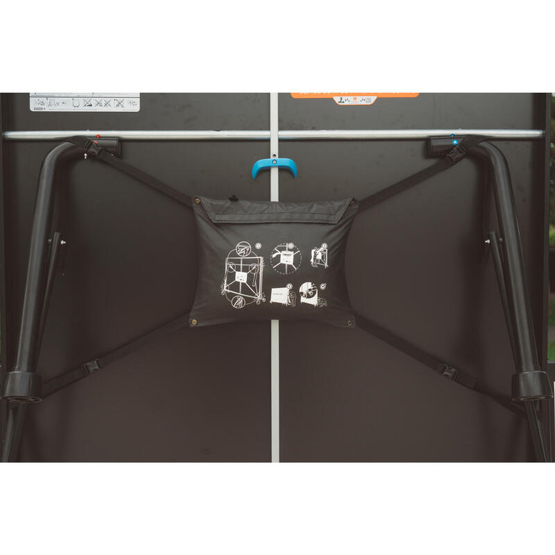 Table Tennis Folded Table Cover Black Decathlon