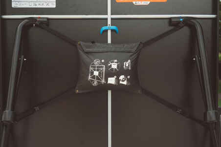 Schutzhülle Tischtennisplatte zugeklappt schwarz