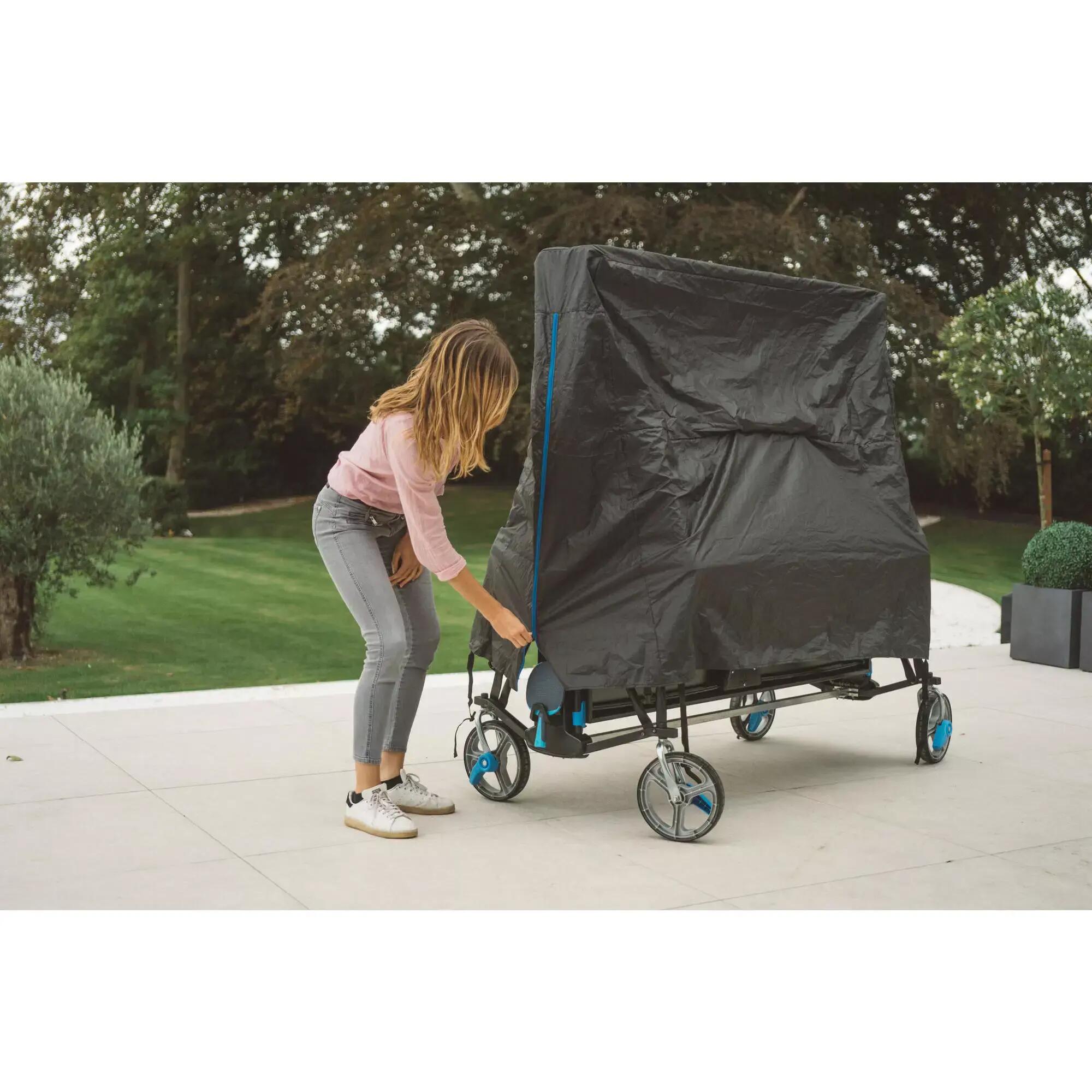 Reconditioned Outdoor Table Tennis Table PPT 930 - Black with Cover 16/26