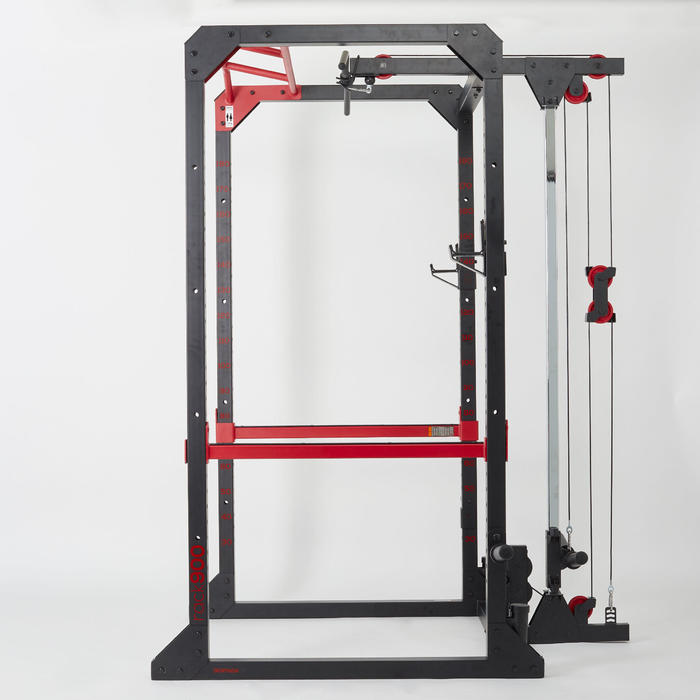 Weight Training Rack Chin Up Squat Bench Press Back Pull Domyos Decathlon