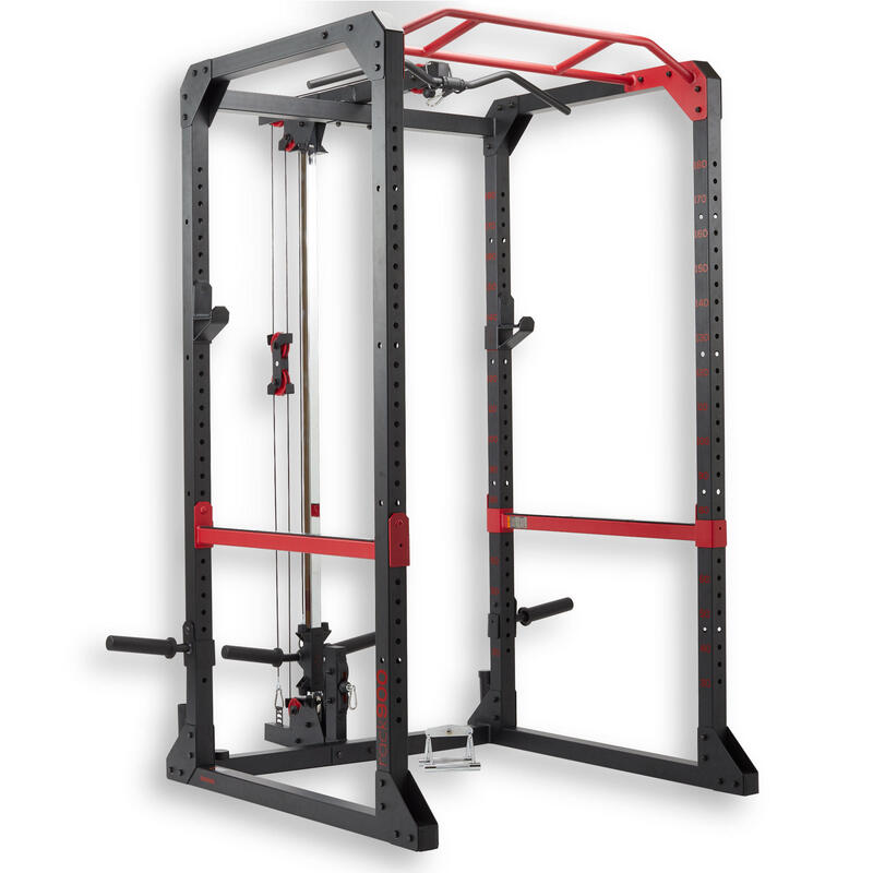 Power rack voor krachttraining optrekken / squats / bankdrukken / trekoefeningen