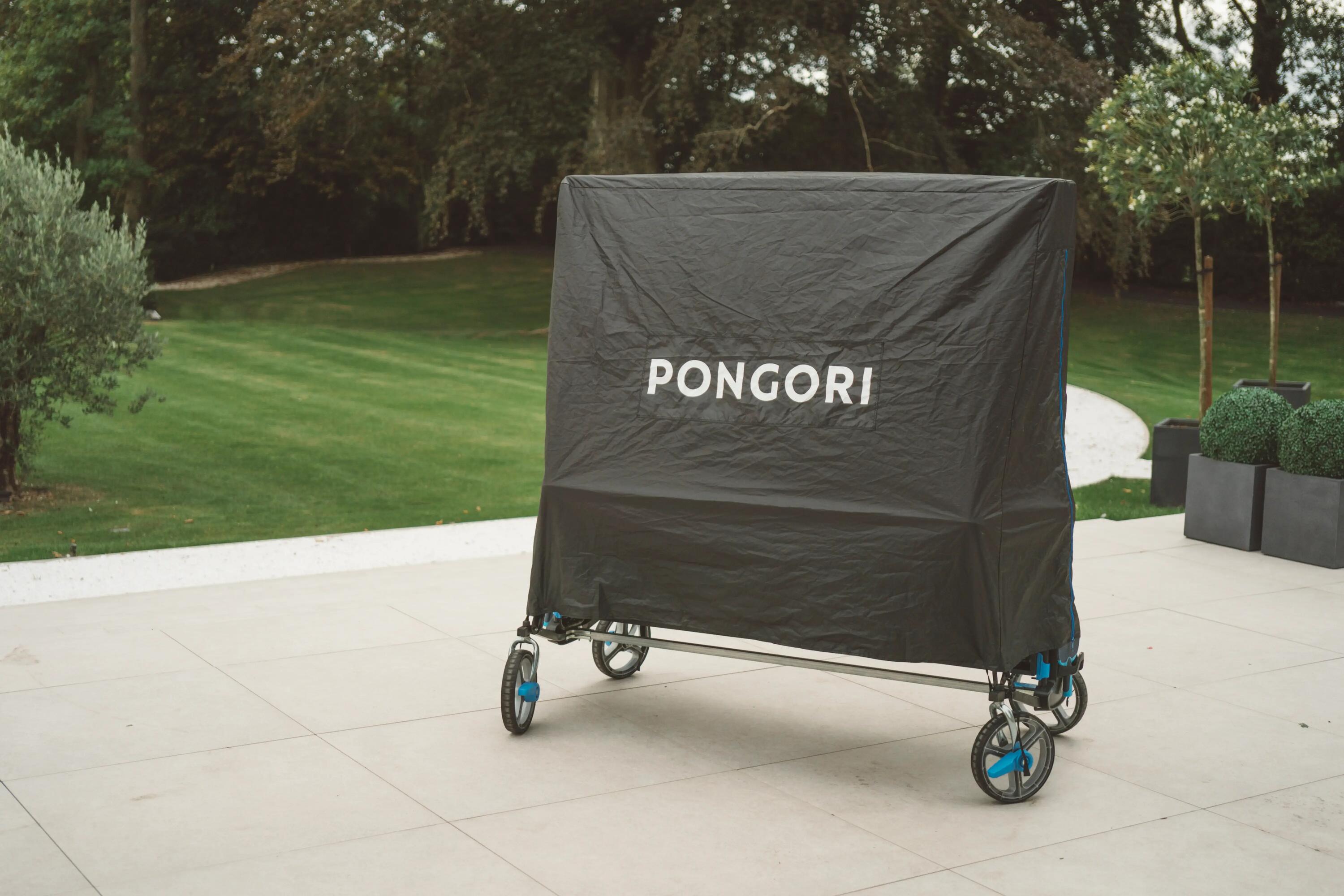 Reconditioned Outdoor Table Tennis Table PPT 930 - Black with Cover 10/26