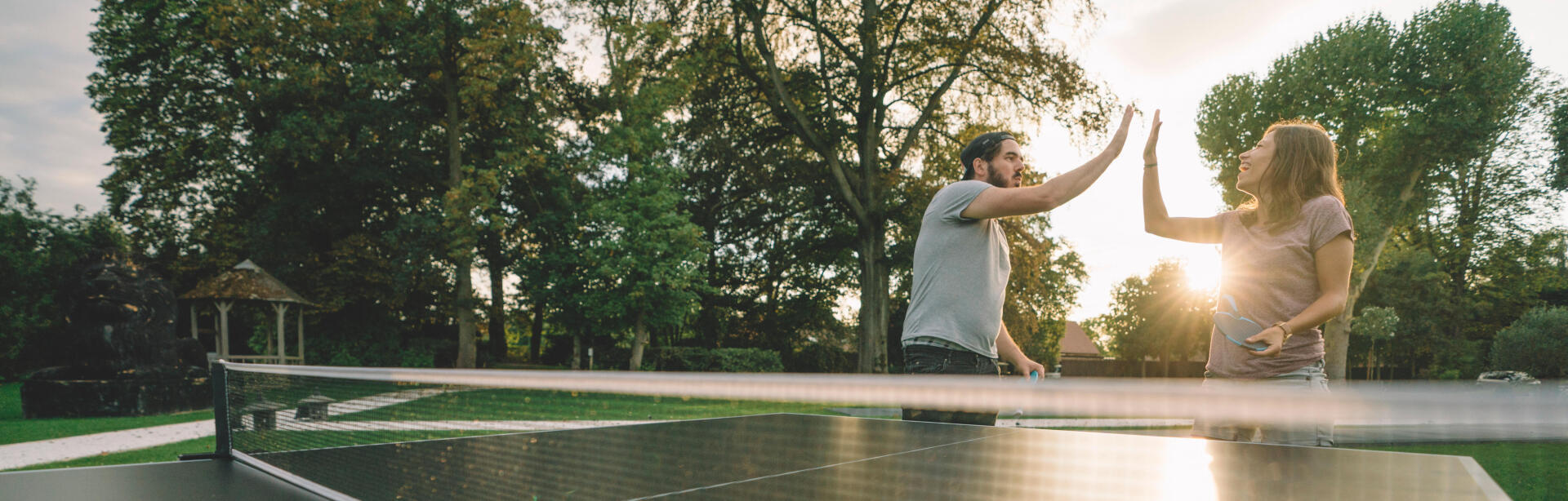 Housse table ping pong dépliée - Housse de protection