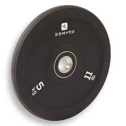 Weightlifting Bumper Disc 5 kg - Inner Diameter 50 mm