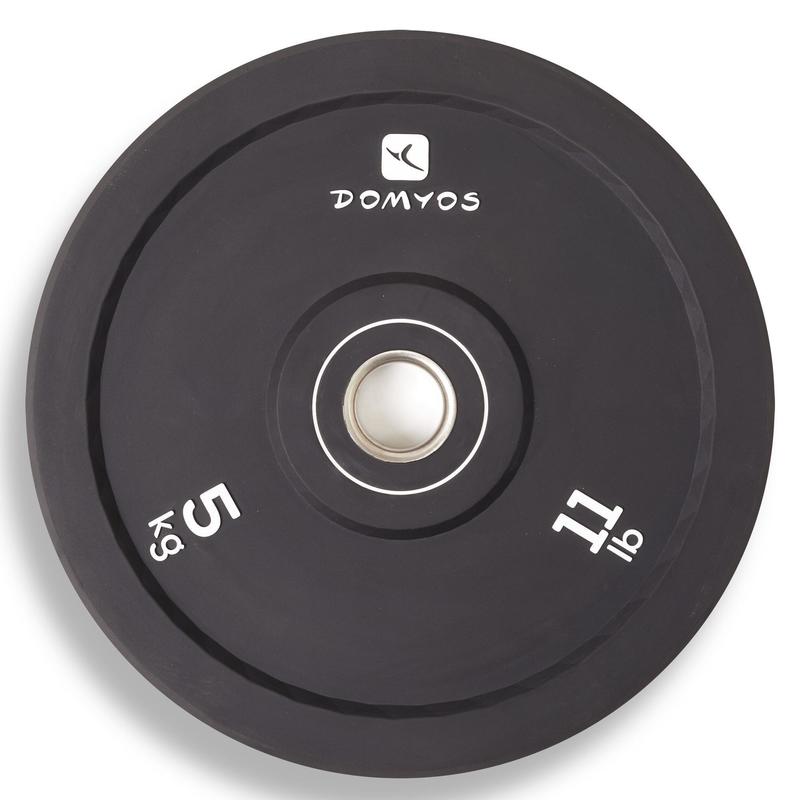 Bumper súlytárcsa súlyemeléshez 5 kg, belső átmérő 50 mm