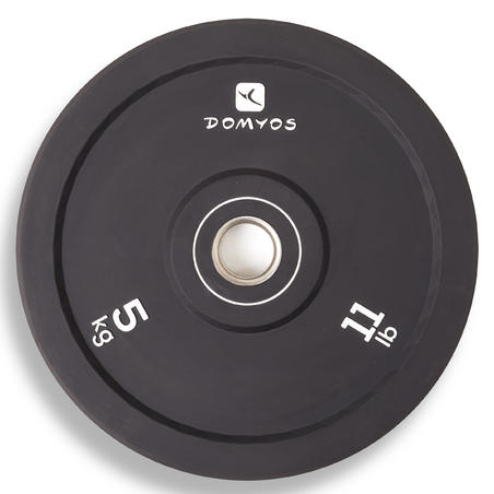 Weightlifting 5 kg Bumper Plate - Inner Diameter 50 mm