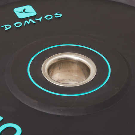 диск за вдигане на тежести 10 кг, вътрешен диаметър на отвора 50 мм