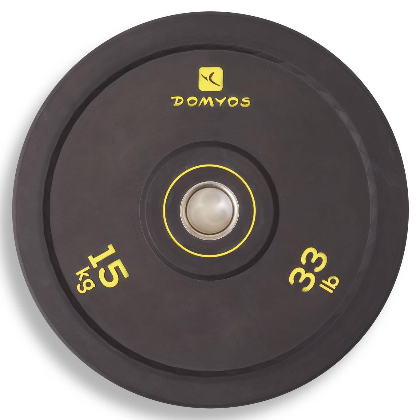 Weightlifting Bumper Disc 15 kg - Inner Diameter 50 mm