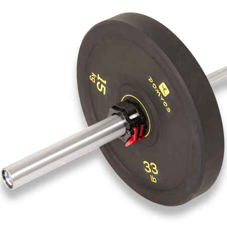 Weightlifting Bumper Disc 15 kg - Inner Diameter 50 mm