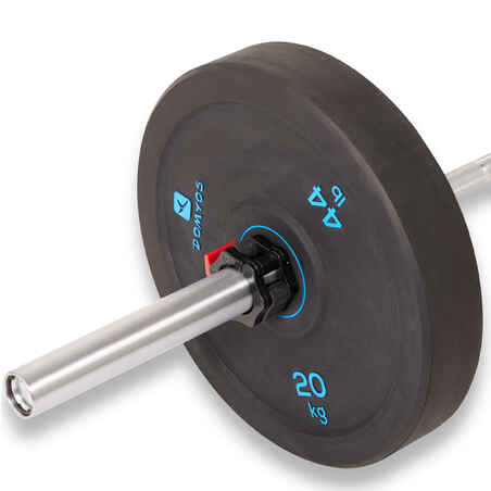 Weight-Lifting Bumper Disc 50 mm Internal Diameter 20 lbs 
