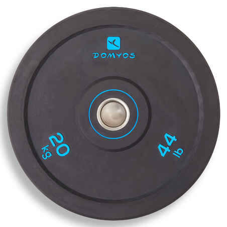 Weight-Lifting Bumper Disc 50 mm Internal Diameter 20 lbs 