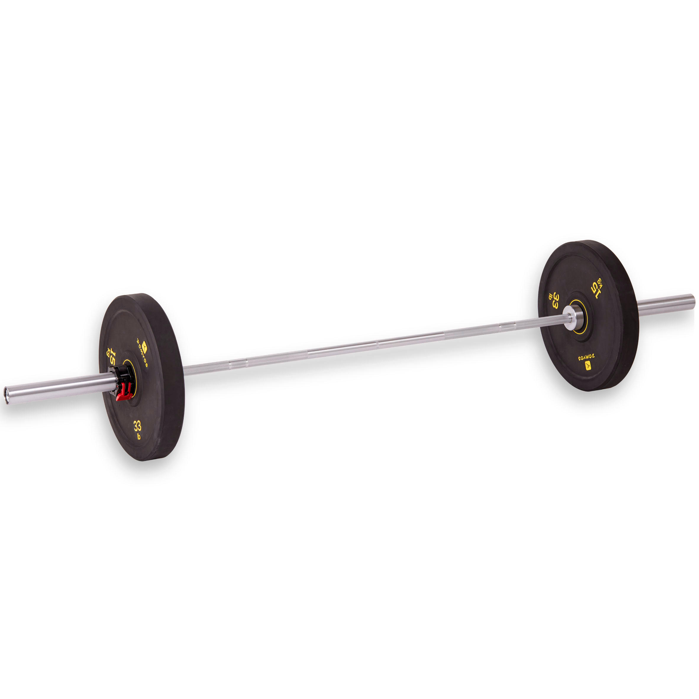 

Weightlifting Bumper Disc 15 kg - Inner Diameter 50 mm -  By DOMYOS | Decathlon