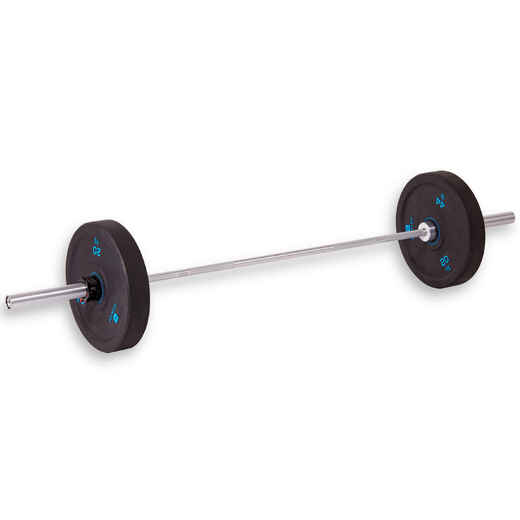 
      Weight-Lifting Bar 50 mm Diameter Sleeve 28 mm Grip 44 lbs
  