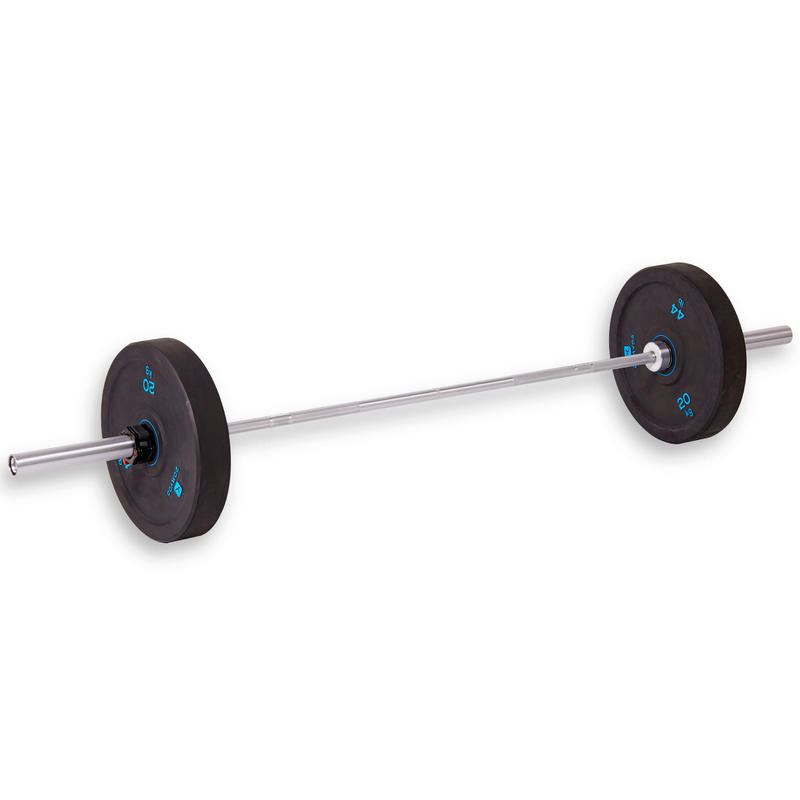 Weightlifting Bar 20 kg 50 mm Diameter Sleeve 28 mm grip Decathlon