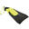 Pinne bodyboard 500 nero-giallo + leash