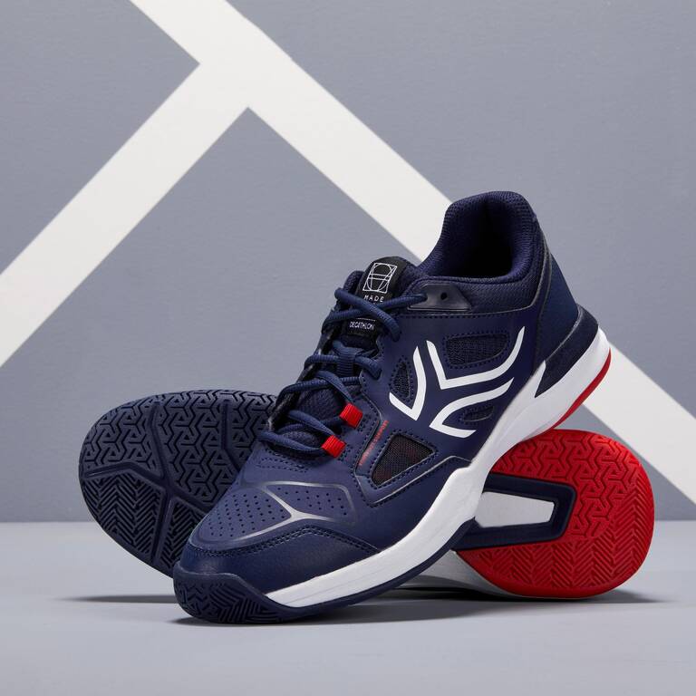 Sepatu Tenis Multicourt Pria TS500 - Biru Dongker