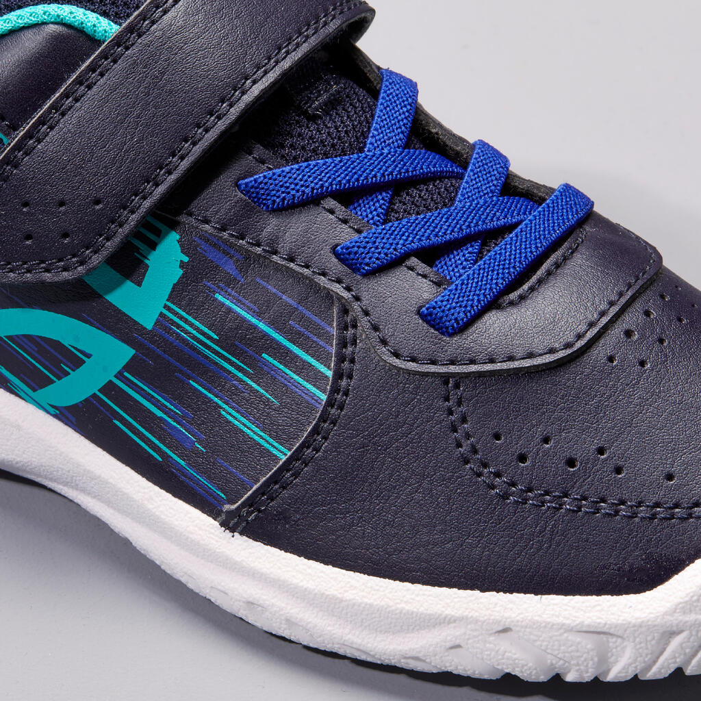 Kinder Sportschuhe Klettverschluss - TS130 marineblau/orange 