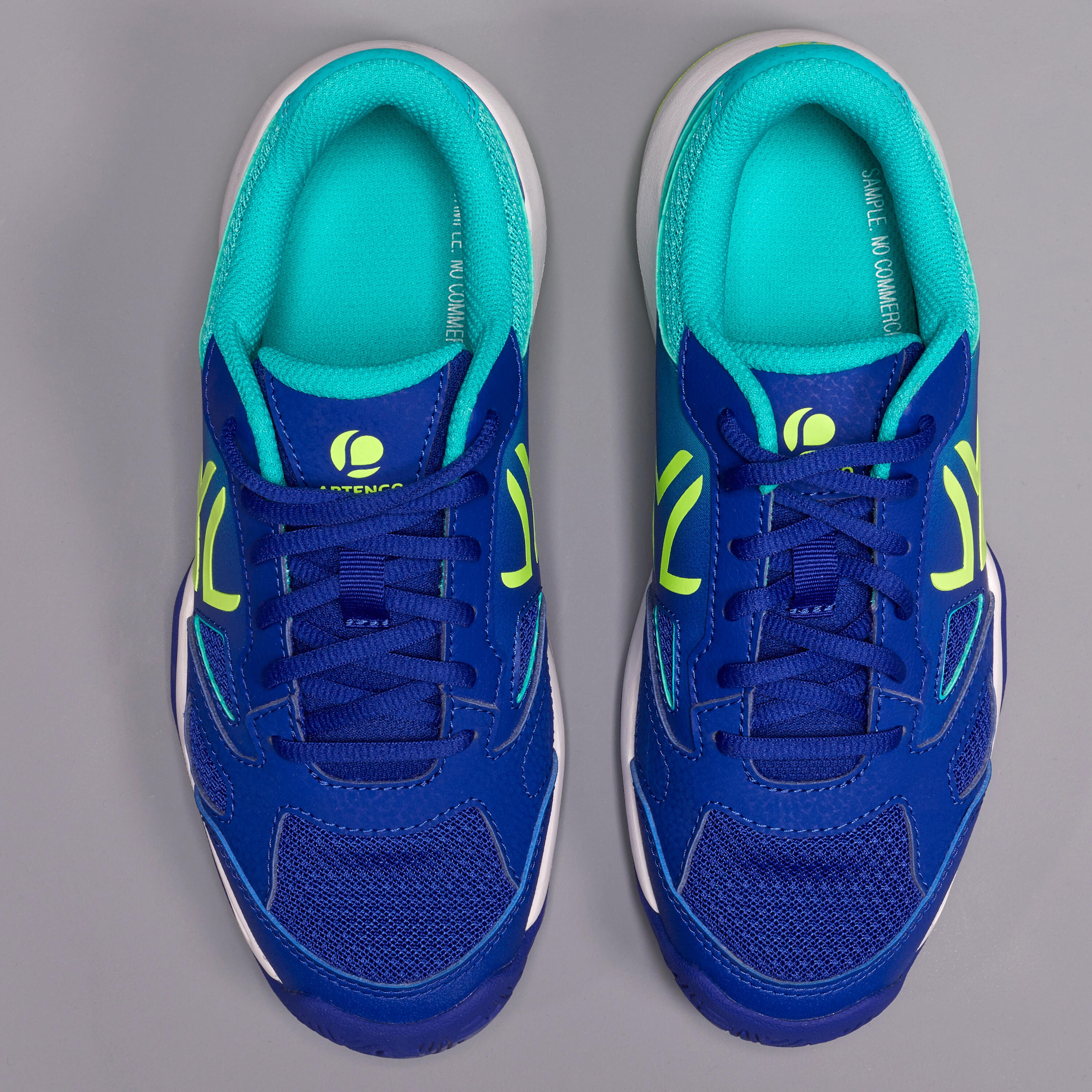 TS560 JR Kids' Tennis Shoes - Blue/Green 5/9