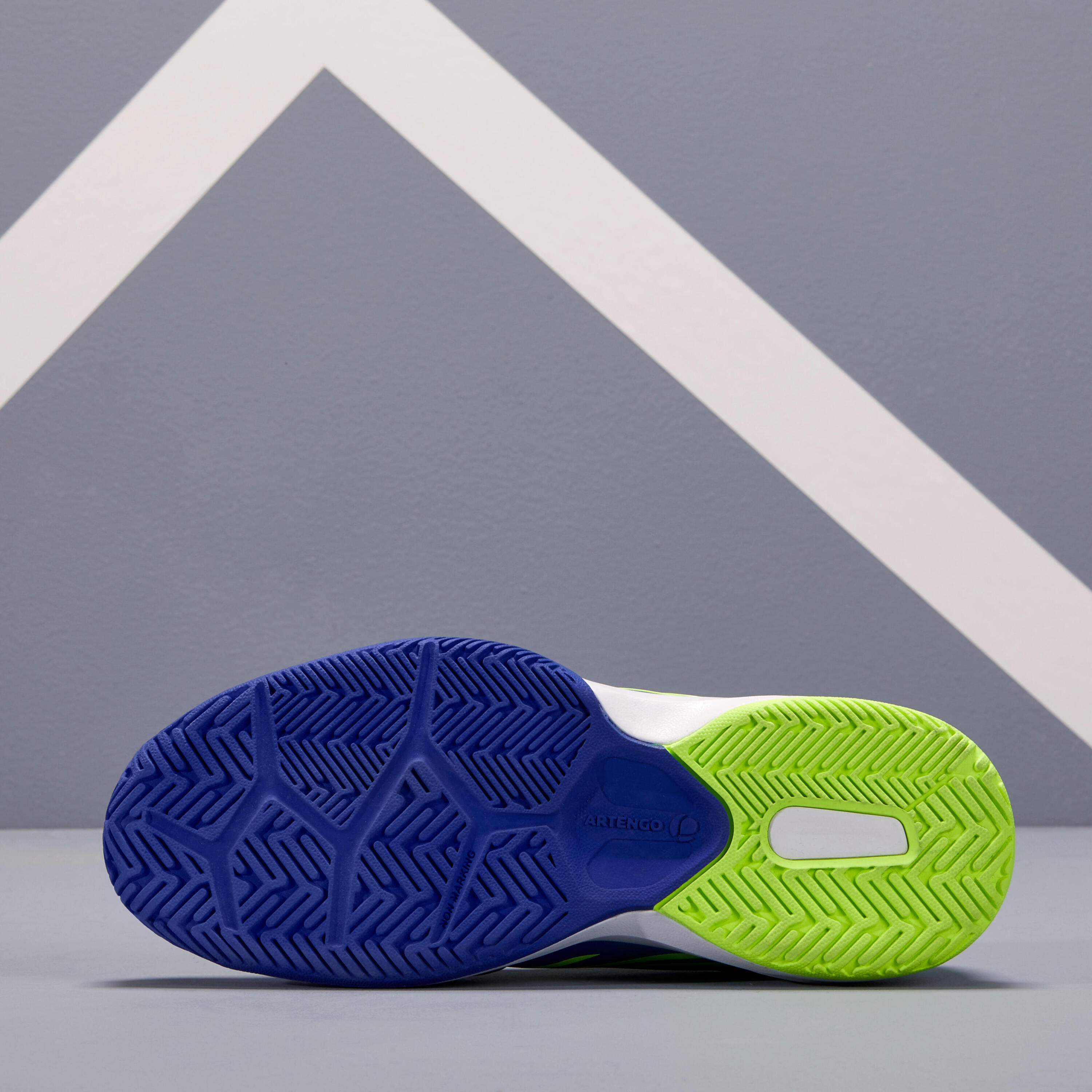 TS560 JR Kids' Tennis Shoes - Blue/Green 4/9