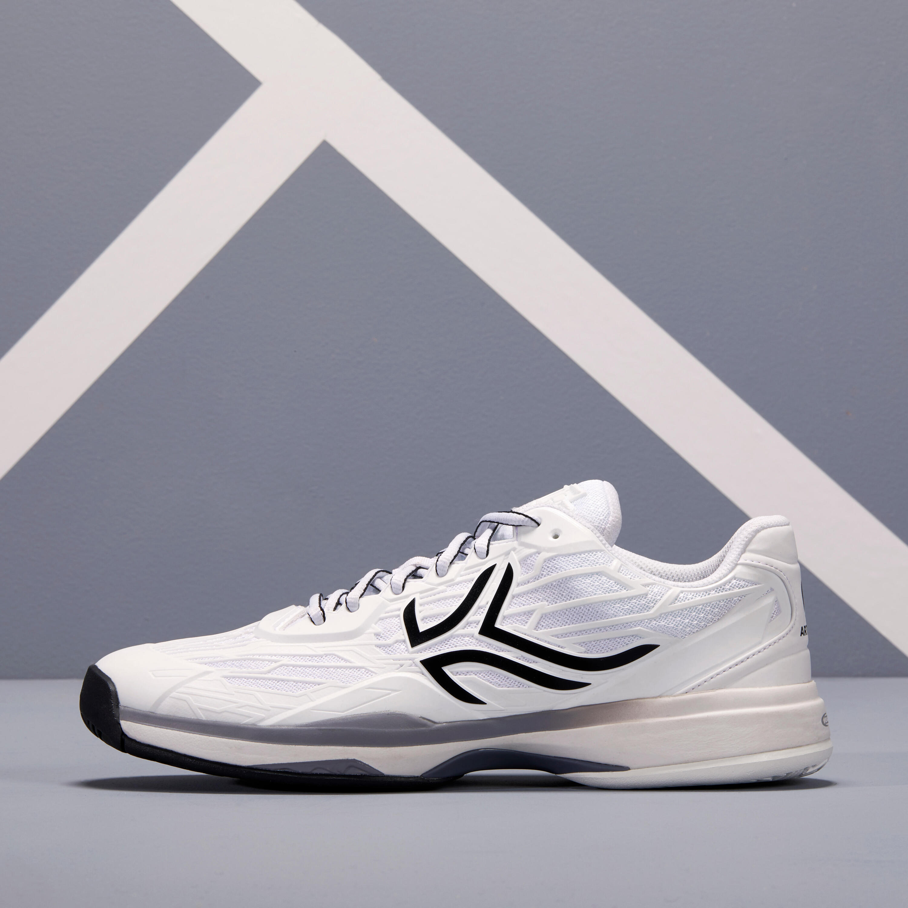 TS990 Multi-Court Tennis Shoes - White/Black/Grey 3/12