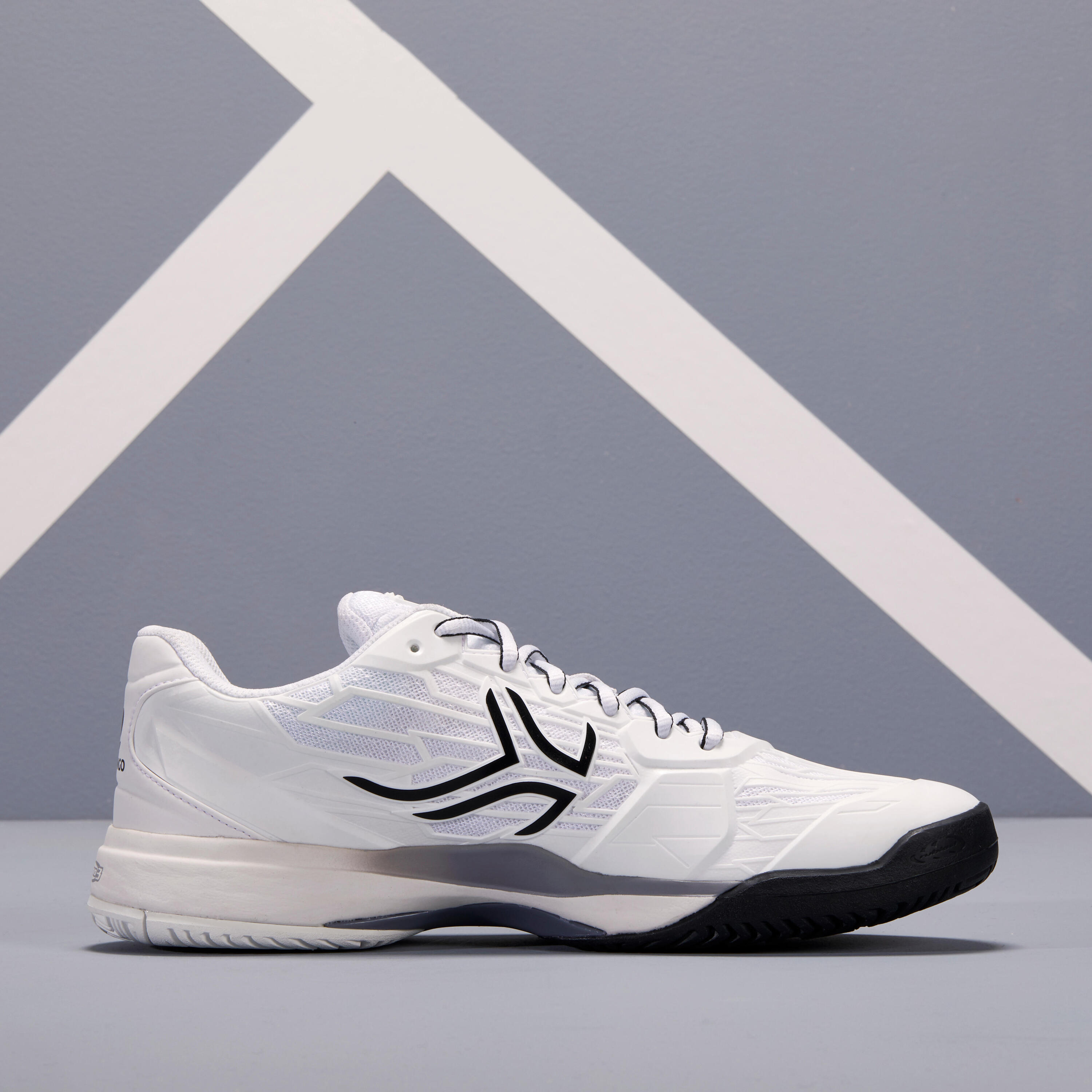 TS990 Multi-Court Tennis Shoes - White/Black/Grey 2/12