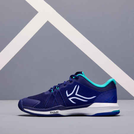 Women's Clay Court Tennis Shoes TS590 - Blue