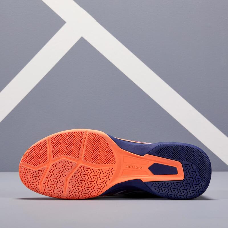 Pánské tenisové boty TS590 modro-korálové 