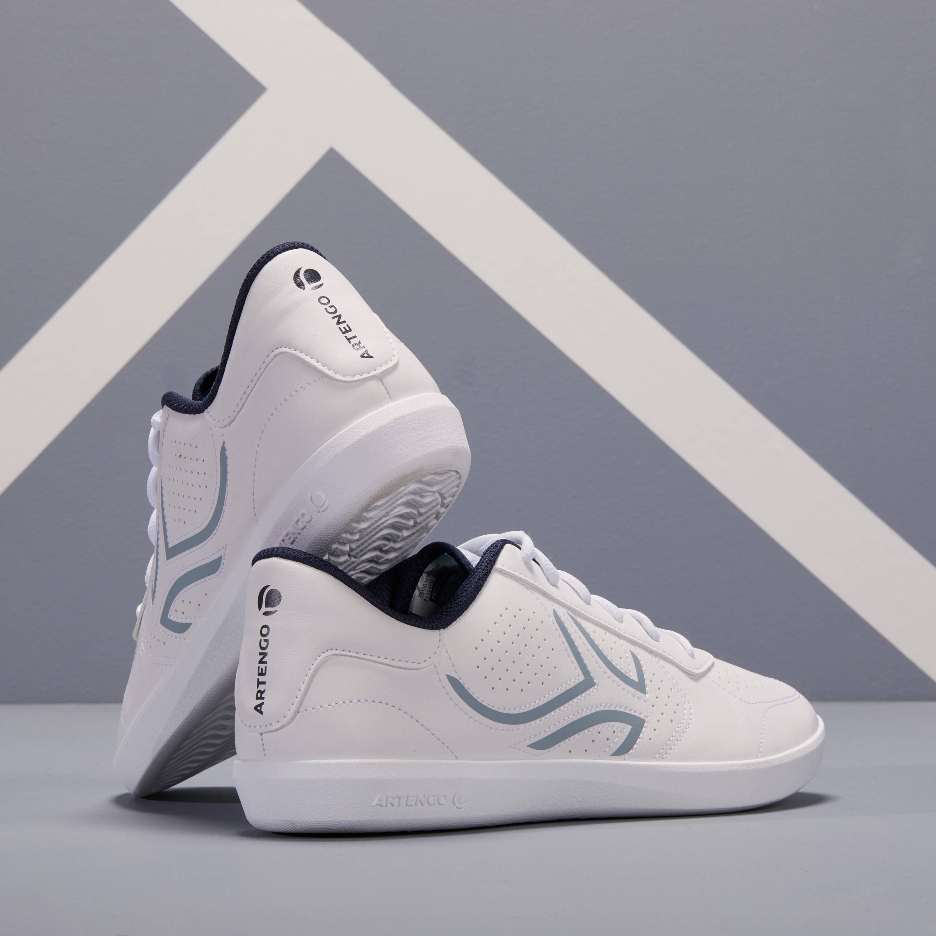 Men Tennis Multi-Court Shoes - TS100 White -  4