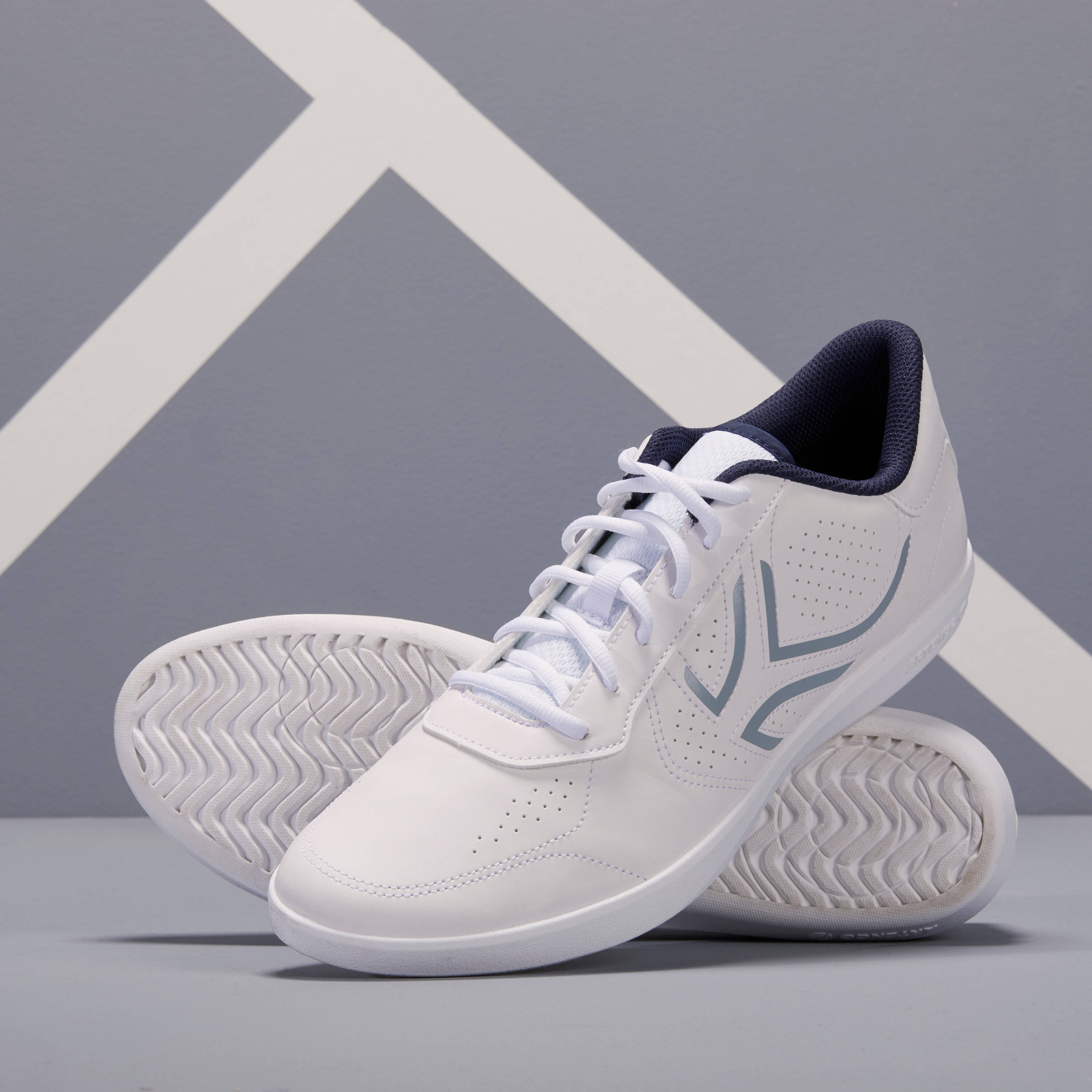 Men Tennis Multi-Court Shoes - TS100 White -  3