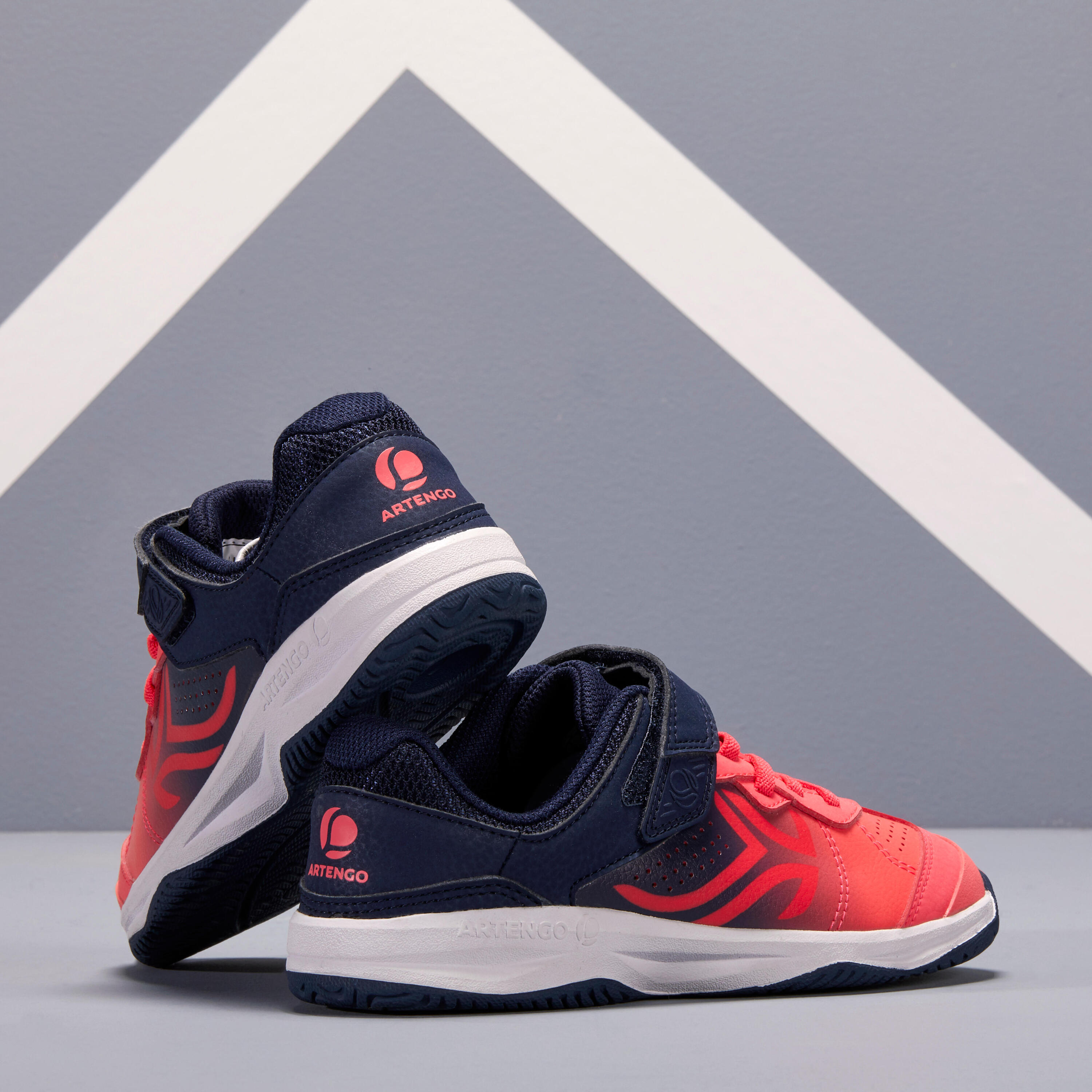 TS160 Kids' Tennis Shoes - Pink Gradient 7/8