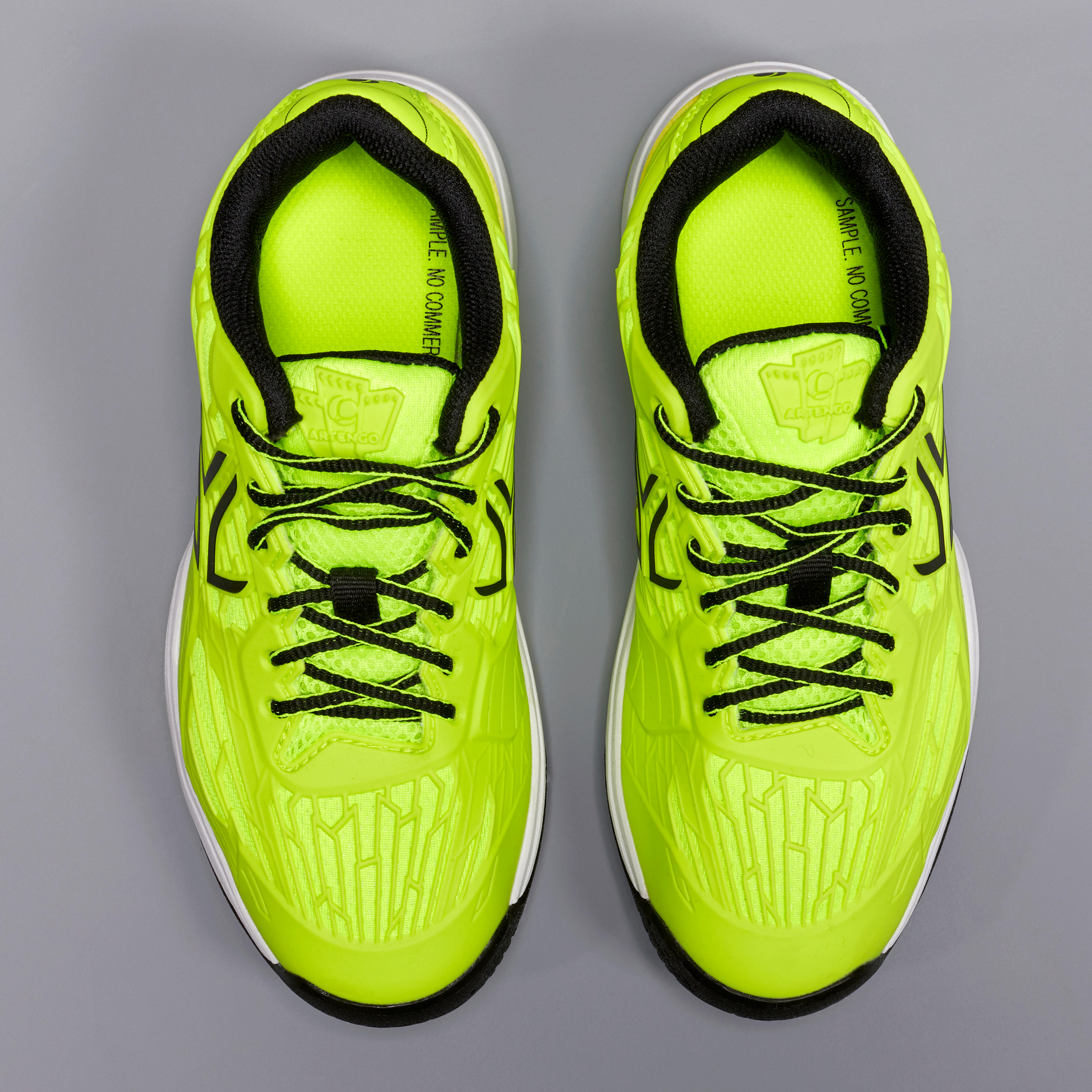 neon yellow tennis shoes