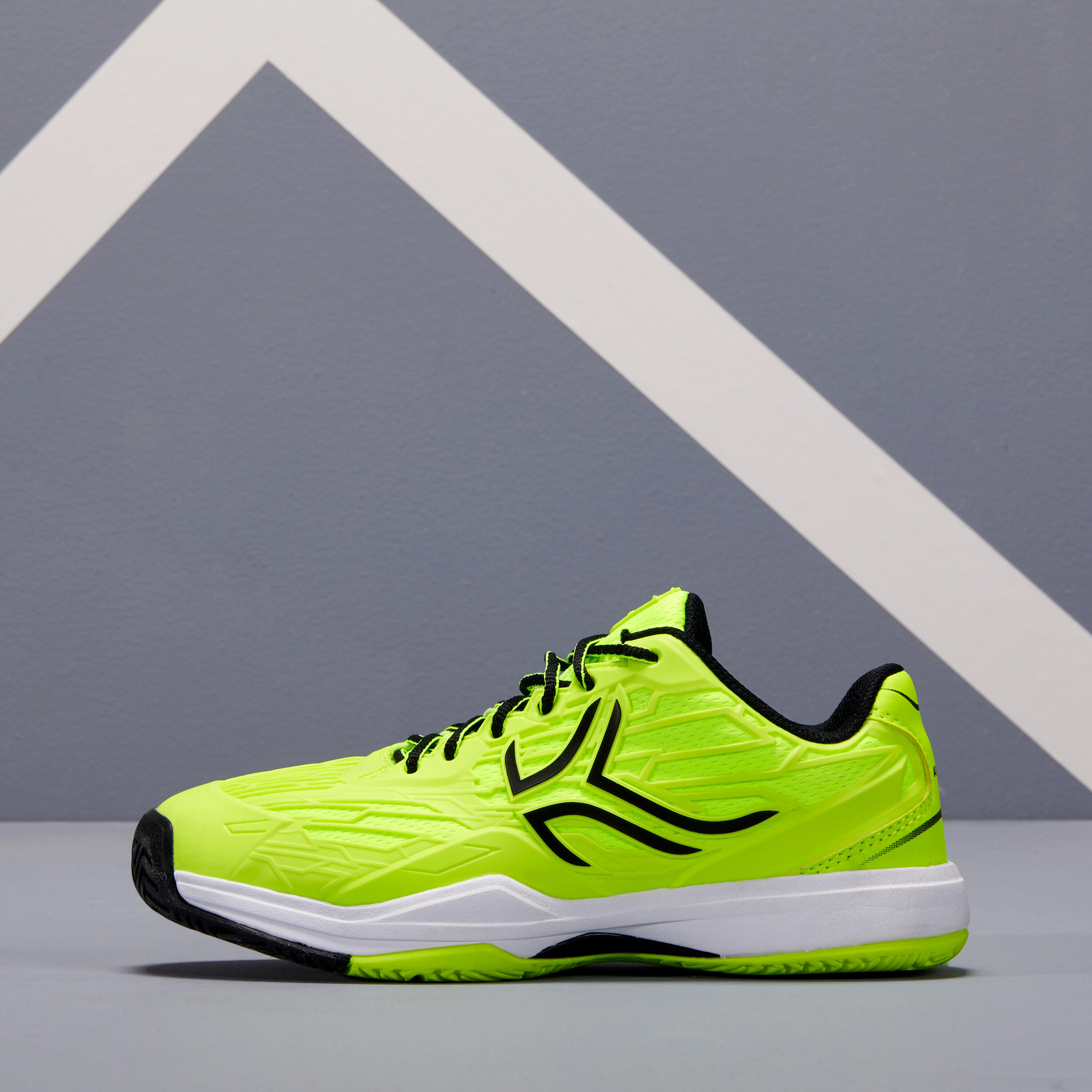 TS990 Kids' Tennis Shoes - Neon Yellow 3/14