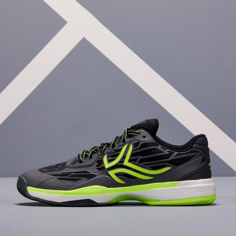TS990 Tennis Shoes for Clay Courts - Black/Yellow